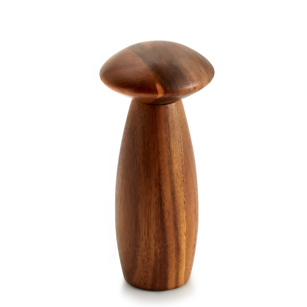 Nambé Contour Pepper Mill Acacia Wood 7" **NEW - Picture 2 of 6